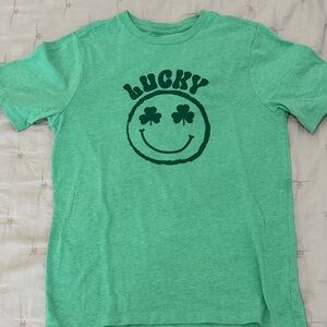 Wonder Nation Green Smiley Clover Tee